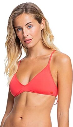 Roxy Women's Solid Beach Classics Athletic Bikini Top