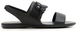 Hogan Sandals In Leather With Accessories
