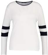 Thumbnail for your product : boohoo Plus Stripe Sleeve Crew Neck Long Sleeve T-Shirt