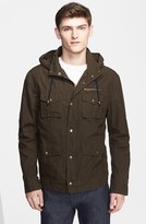 Thumbnail for your product : Michael Bastian Microcheck Hooded Field Jacket