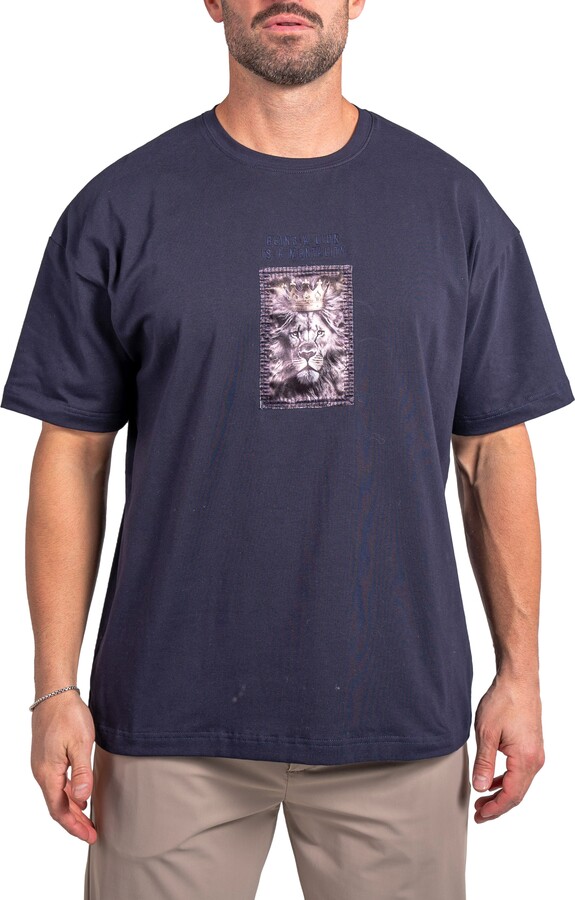Maceoo Ascension Being Appliqué Cotton Graphic T-Shirt