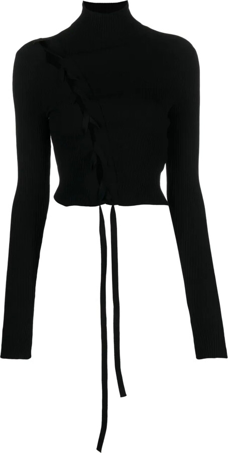 Ssheena Roll-Neck Ribbed Jumper