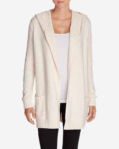 Eddie Bauer Women's Sleep Sweater Hooded Cardigan - ShopStyle