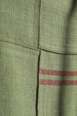 J.W.Anderson Tie-front Patchwork Linen Shorts