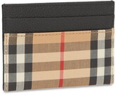Thumbnail for your product : Burberry Sandon Vintage Check Leather Card Holder