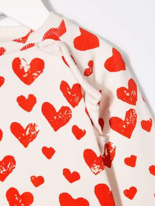 Molo Kids heart print sweatshirt