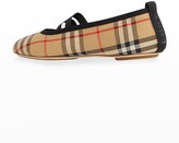 Thumbnail for your product : Burberry Grace Vintage Check Ballerina Flats
