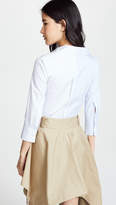 Thumbnail for your product : Monse Split Stripe Cotton Shirt