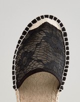 Thumbnail for your product : ASOS JUBA Wide Fit Tie Leg Lace Espadrilles