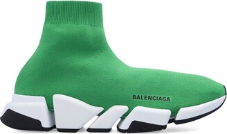 Balenciaga Neon Green Mesh And Leather Triple S Platform Sneakers Size 41  Balenciaga  TLC