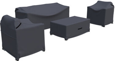 Latitude Run Brandtley Outdoor Metal Seating Group Cover