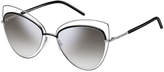 Thumbnail for your product : Marc Jacobs Wire-Rim Mirrored Cat-Eye Sunglasses