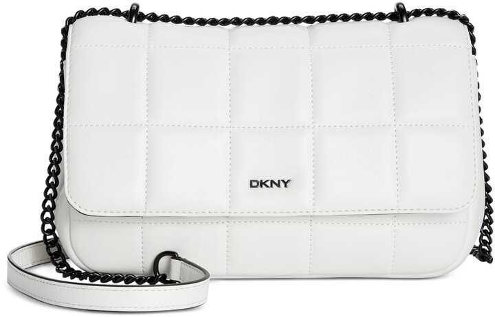 dkny black small shoulder bolsa