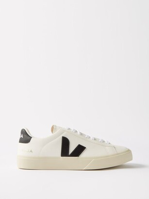 Veja Campo Leather Trainers - White Black - ShopStyle Low Top Sneakers