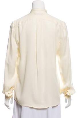 DSQUARED2 Silk Button-Up Top
