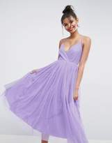 Thumbnail for your product : ASOS DESIGN Pinny Extreme Tulle Mesh Midi Dress