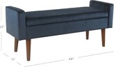 Thumbnail for your product : HomePop Fulton Velvet Storage Bench Dark