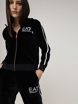 Thumbnail for your product : EA7 Emporio Armani Logo Velour Sweatpants