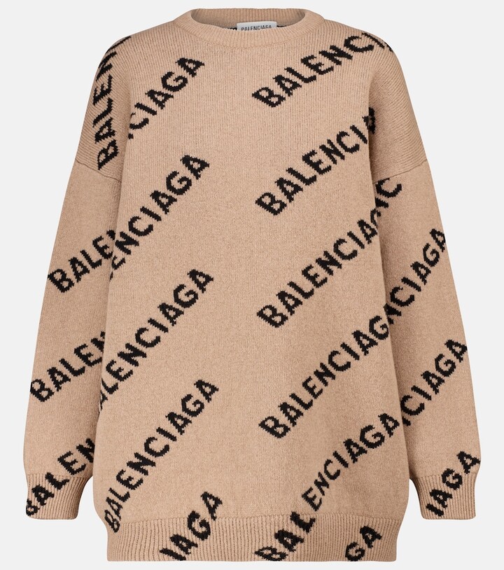 Balenciaga Beige Women's Sweaters | Shop the world's largest collection of  fashion | ShopStyle