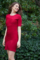 Thumbnail for your product : Rebecca Ruby Textured Panel Dress