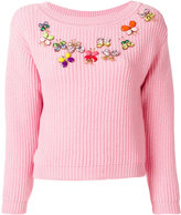 Boutique Moschino - butterfly embellished sweater
