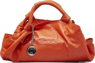 Loewe Pre-Owned Anagram Knot Leather Bag - Farfetch