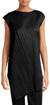 Thumbnail for your product : Pleats Please Issey Miyake Drape Pleats Cap Sleeve Tunic Top