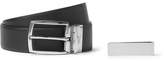 Thumbnail for your product : HUGO BOSS 3.5cm Reversible Leather Belt and Silver-Tone Money Clip Gift Set - Men - Black