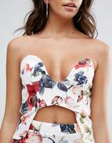 Thumbnail for your product : PrettyLittleThing Floral Crop Top