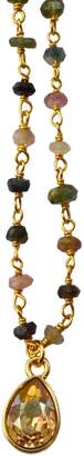 Isabella Collection Tropea Gemstone Chain Confetti Necklace