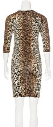 Dolce & Gabbana Cheetah Print Knit Dress