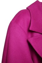 Thumbnail for your product : Alberta Ferretti Wool Blend Felt Long Coat W/ Belt