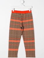 Thumbnail for your product : Mini Rodini Houndstooth-Print Track Trousers