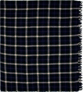 Thumbnail for your product : Etoile Isabel Marant Navy & Green Tartan Wool Alban Blanket Scarf