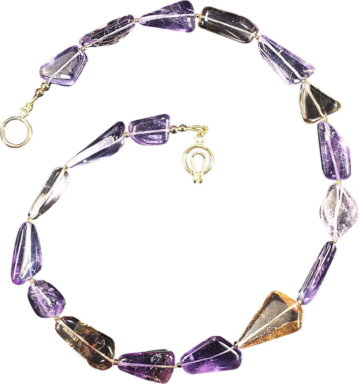 Aria Jewelry Design Ajd 18 Inch Free Form Ametrine Necklace