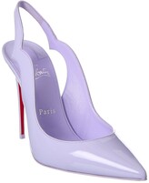 Thumbnail for your product : Christian Louboutin Hot Chick Sling 100 Patent Slingback Pump