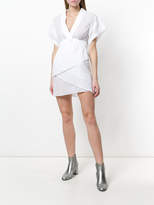 Iro layered v- skirt neck dress 