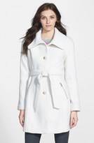 Thumbnail for your product : Jessica Simpson Belted Basket Weave Coat (Online Only)