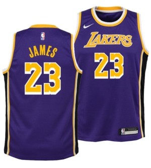Nike LeBron James Los Angeles Lakers Statement Swingman Jersey ...