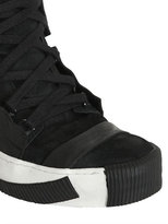 Thumbnail for your product : Boris Bidjan Saberi Two Tone Leather High Top Sneakers