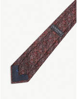 Thumbnail for your product : Lanvin Leaf pattern silk tie