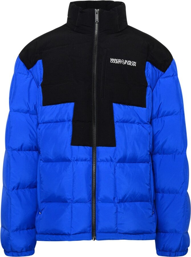 Marcelo Burlon County of Milan Panelled Padded Jacket