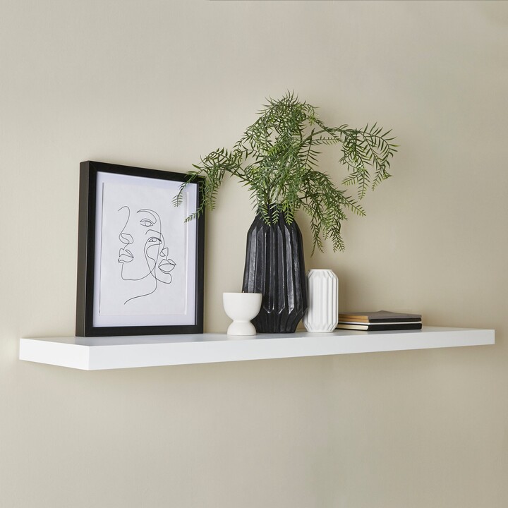 Dunelm White Floating Shelf White ShopStyle Bookcases & Shelves