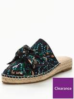 Thumbnail for your product : Kurt Geiger Niamh Sequin Mule Espadrille - Navy