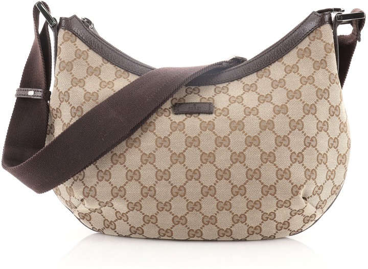 Gucci Saddle Zip Messenger Bag GG Canvas Medium ShopStyle