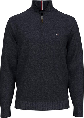 Tommy Hilfiger Men's Cotton Quarter Zip Sweater