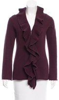 Thumbnail for your product : Magaschoni Ruffled Cashmere Caridgan