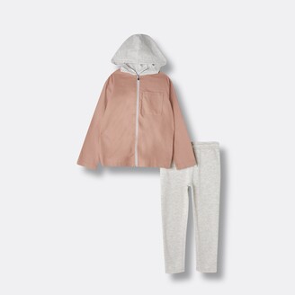 River Island Boys Pink 'River' shacket and joggers outfit