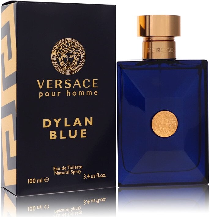 Versace 2pcs Combo Pour Homme Dylan Blue by Eau De Toilette Spray 3.4 oz Men