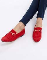 Thumbnail for your product : Office Furious Fringed Flat Suede Loafers